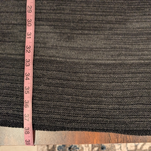 Kenar Charcoal Knit Sweater Dress Wool Blend Large - Picture 7 of 7